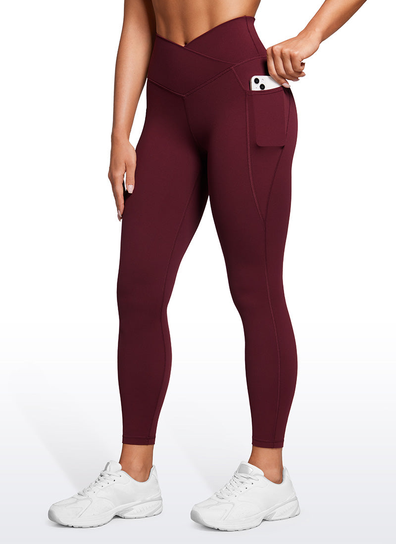 CRZ YOGA Butterluxe Legging Wanita dengan Potongan Silang di Pinggang dan Kantong 25