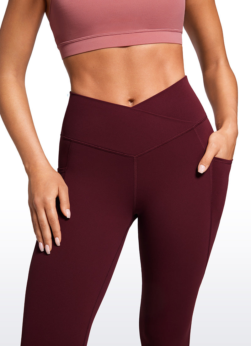 CRZ YOGA Butterluxe Legging Wanita dengan Potongan Silang di Pinggang dan Kantong 25