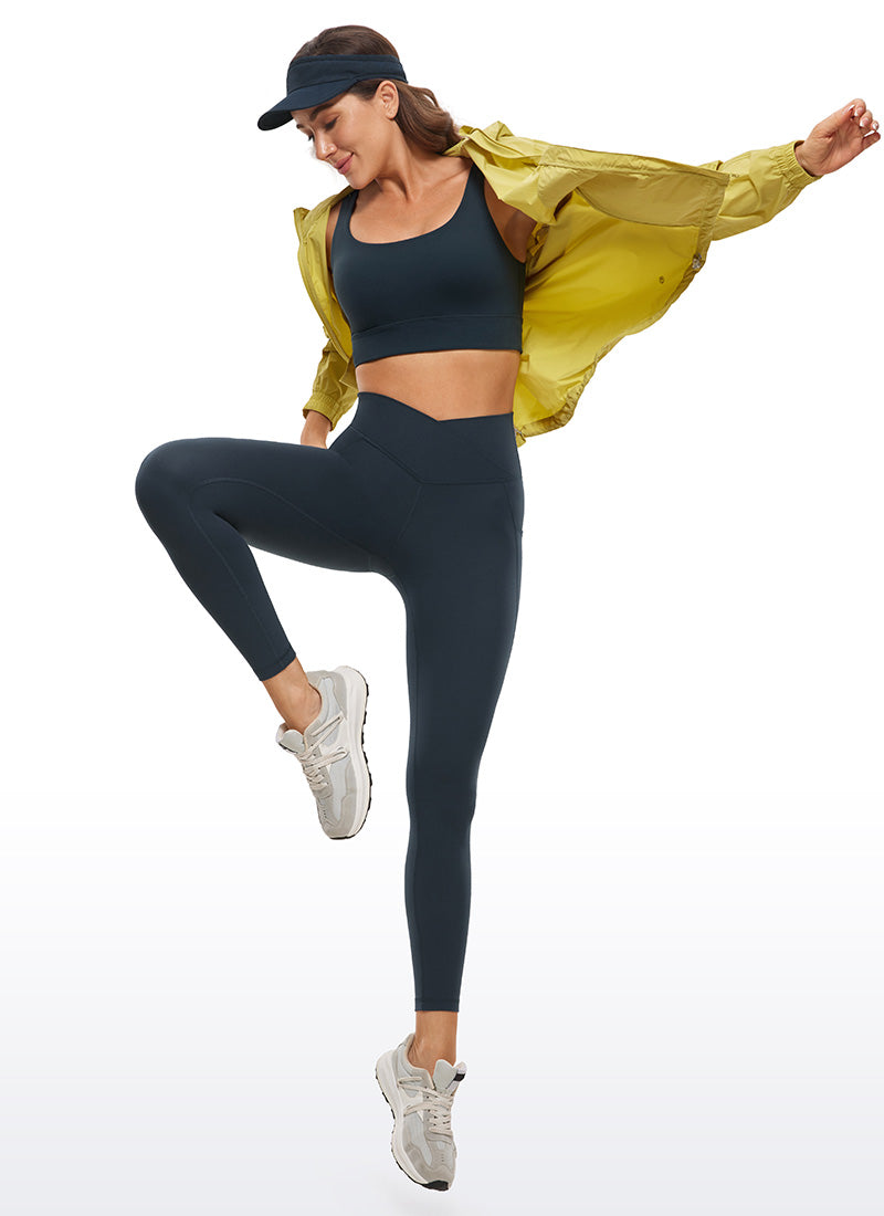 CRZ YOGA Butterluxe Legging Wanita dengan Potongan Silang di Pinggang dan Kantong 25