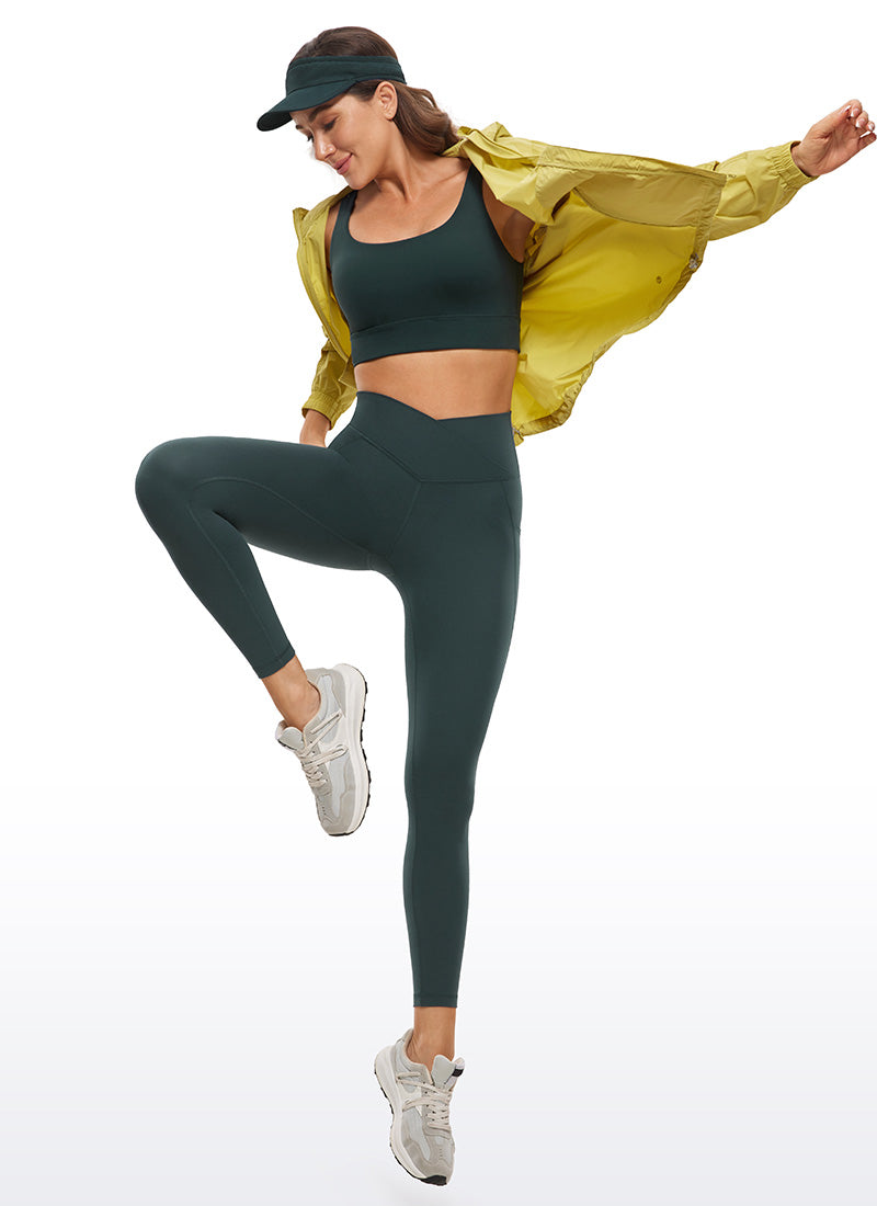 CRZ YOGA Butterluxe Legging Wanita dengan Potongan Silang di Pinggang dan Kantong 25