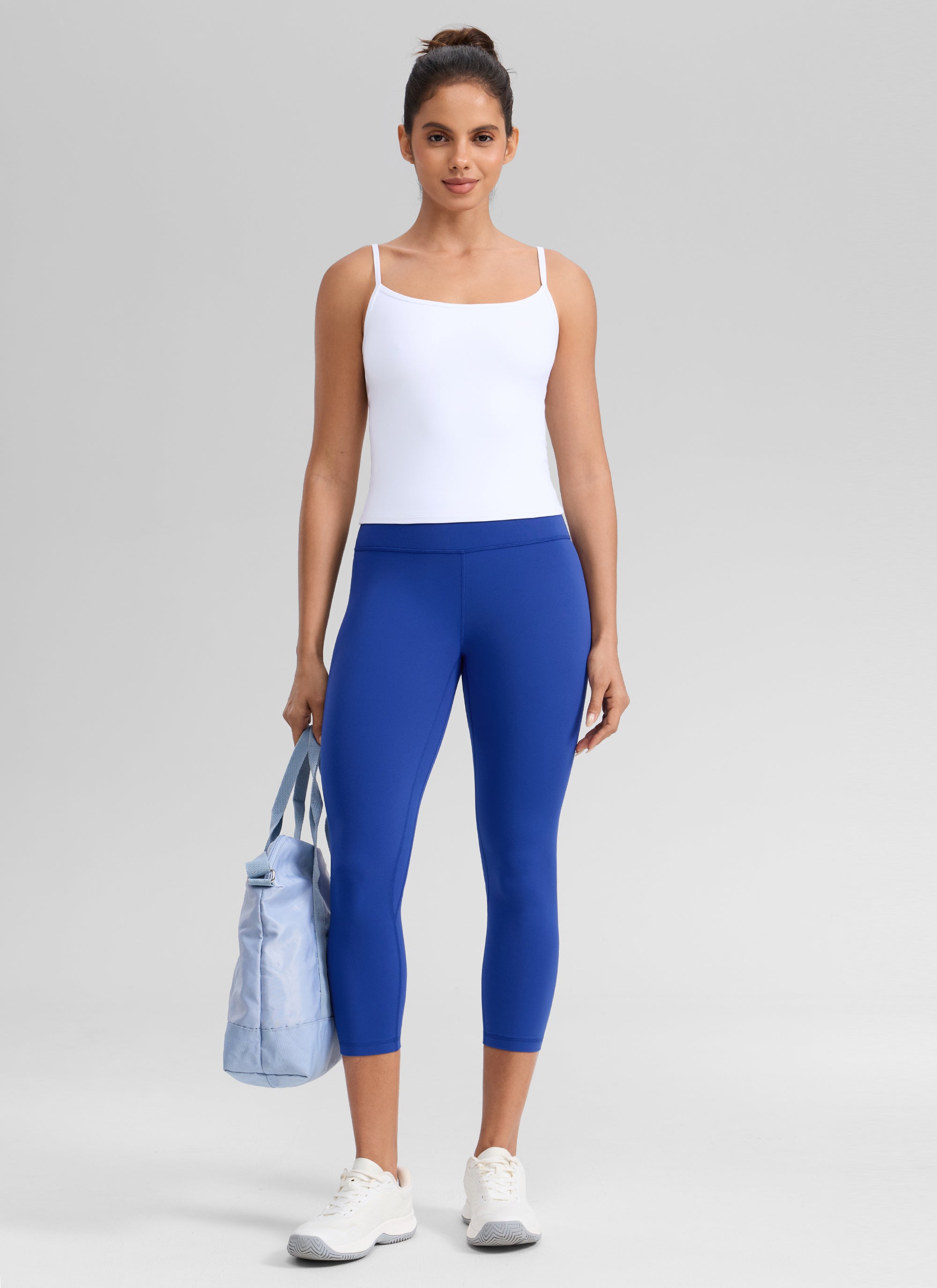 CRZ YOGA Legging Olahraga Capri Pinggang Tinggi untuk Wanita 21