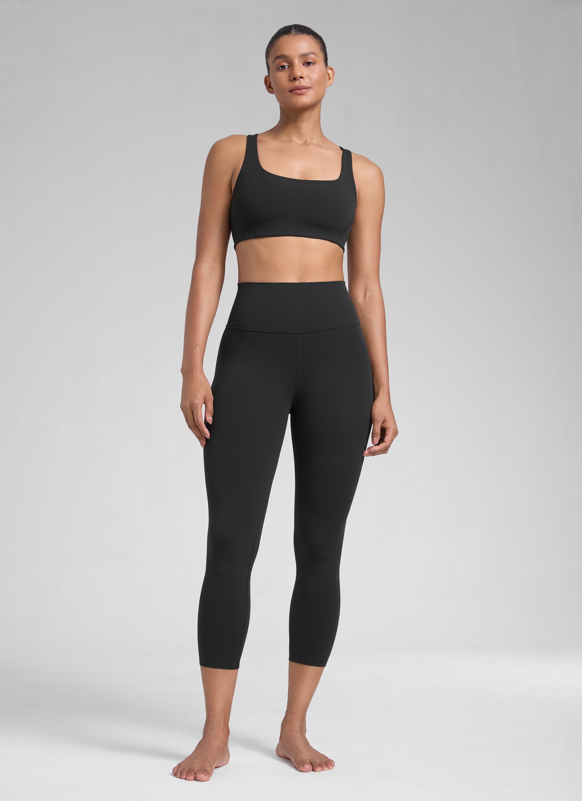 CRZ YOGA Legging Olahraga Capri Pinggang Tinggi untuk Wanita 23