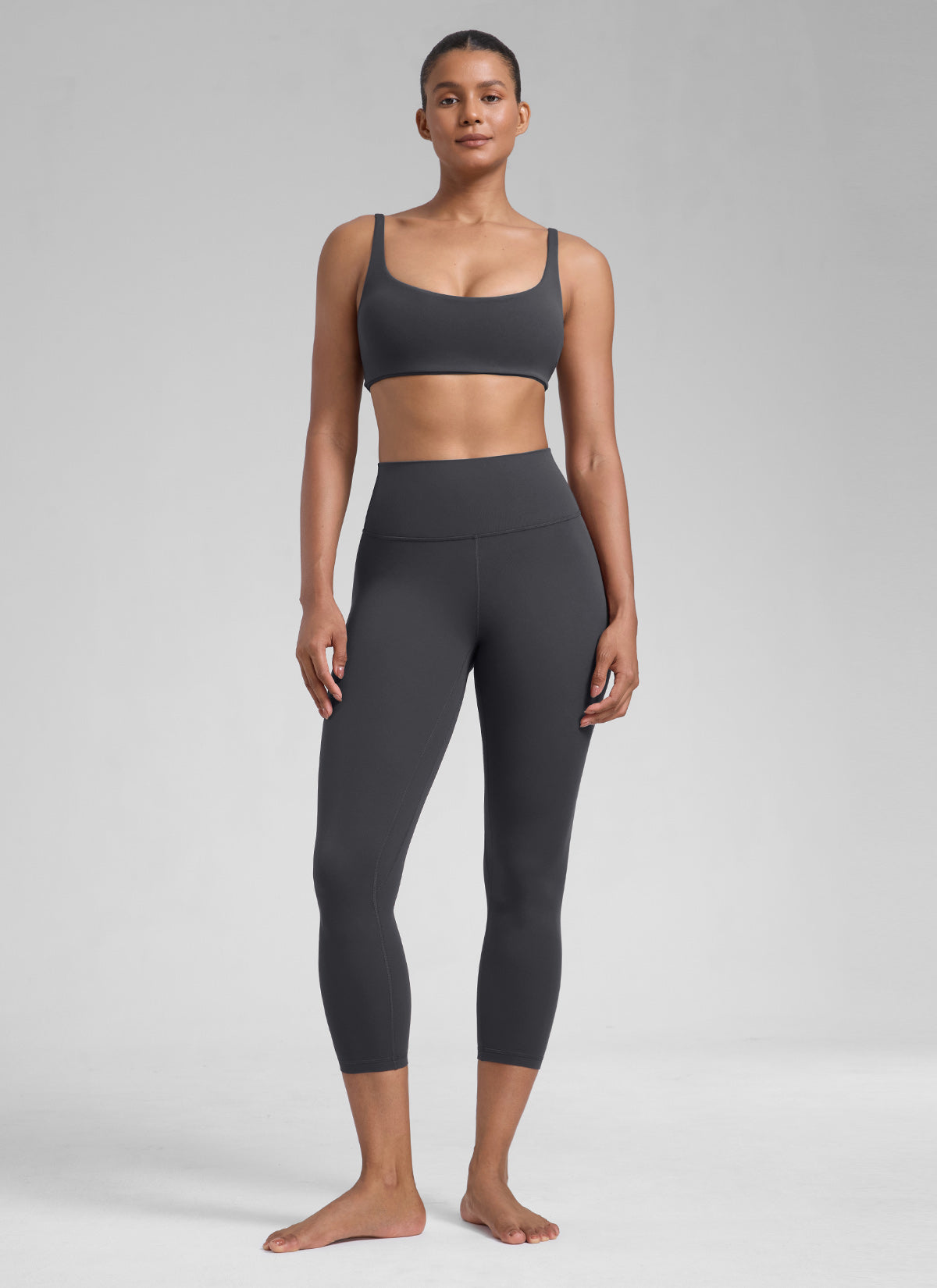 CRZ YOGA Legging Olahraga Capri Pinggang Tinggi untuk Wanita 23