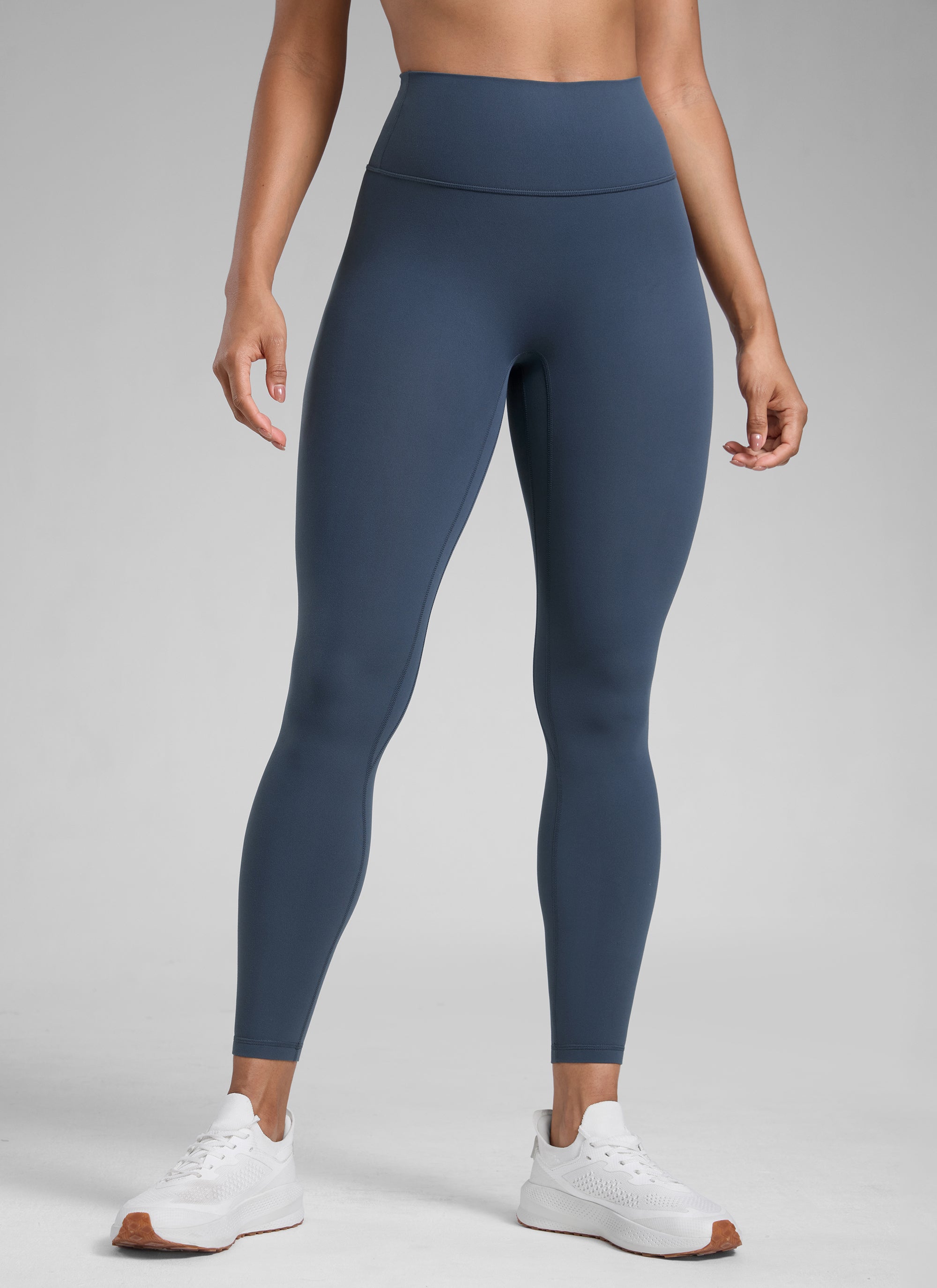 CRZ YOGA Legging Wanita dengan Potongan Tinggi " Butterlift " yang Menonjolkan Bokong, Tanpa Jahitan Depan, Stelindigo