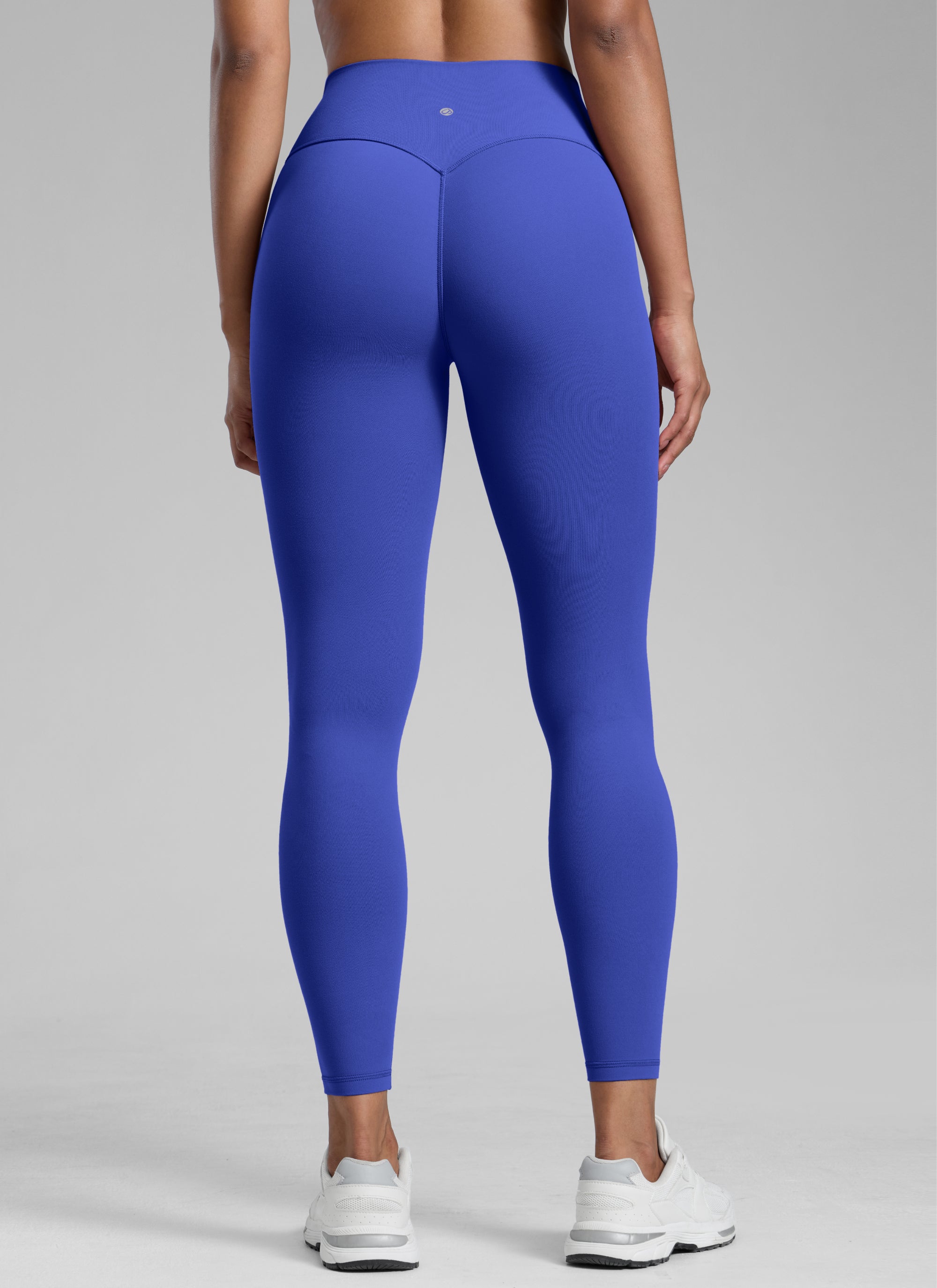 CRZ YOGA Legging Wanita dengan Potongan Tinggi dan Efek Scrunch di Bagian Bokong ( Butterlift ) Tanpa Jahitan Depan, Warna Biru Kerajaan