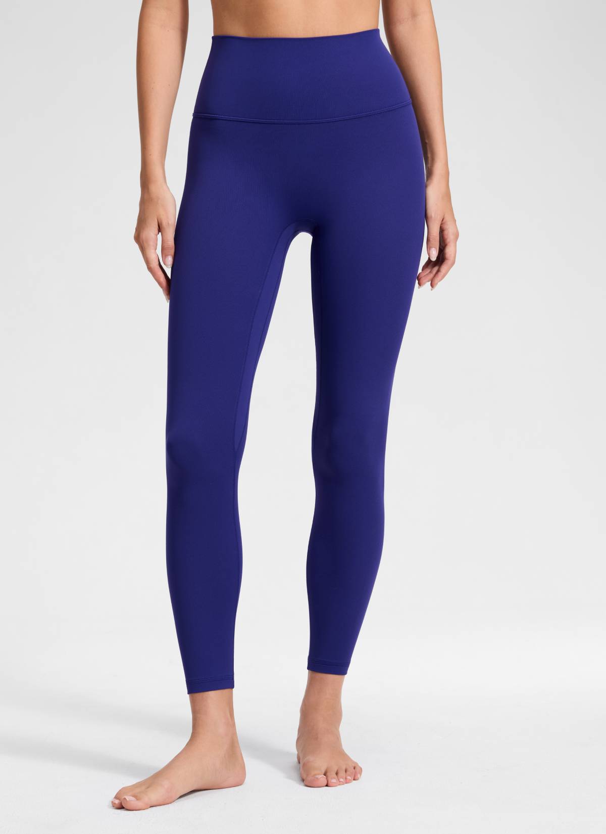 CRZ YOGA Legging Yoga Wanita dengan Pinggang Tinggi dan Tanpa Jahitan Depan " Butterluxe " 25'' Biru Larkspur