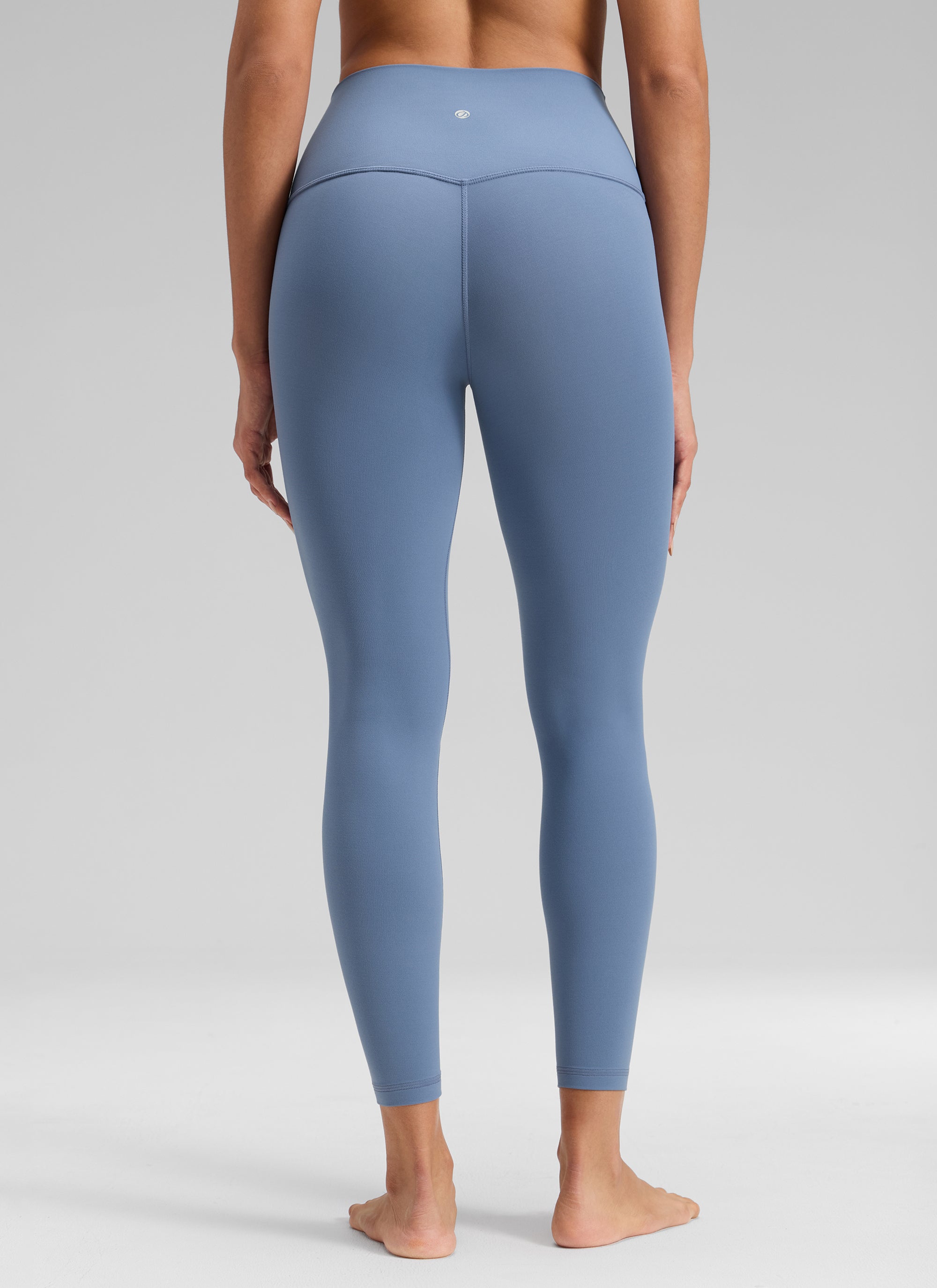 CRZ YOGA Legging Yoga Wanita " Butterluxe " dengan Pinggang Tinggi dan Tanpa Jahitan Depan, 25'' Denim Cuci