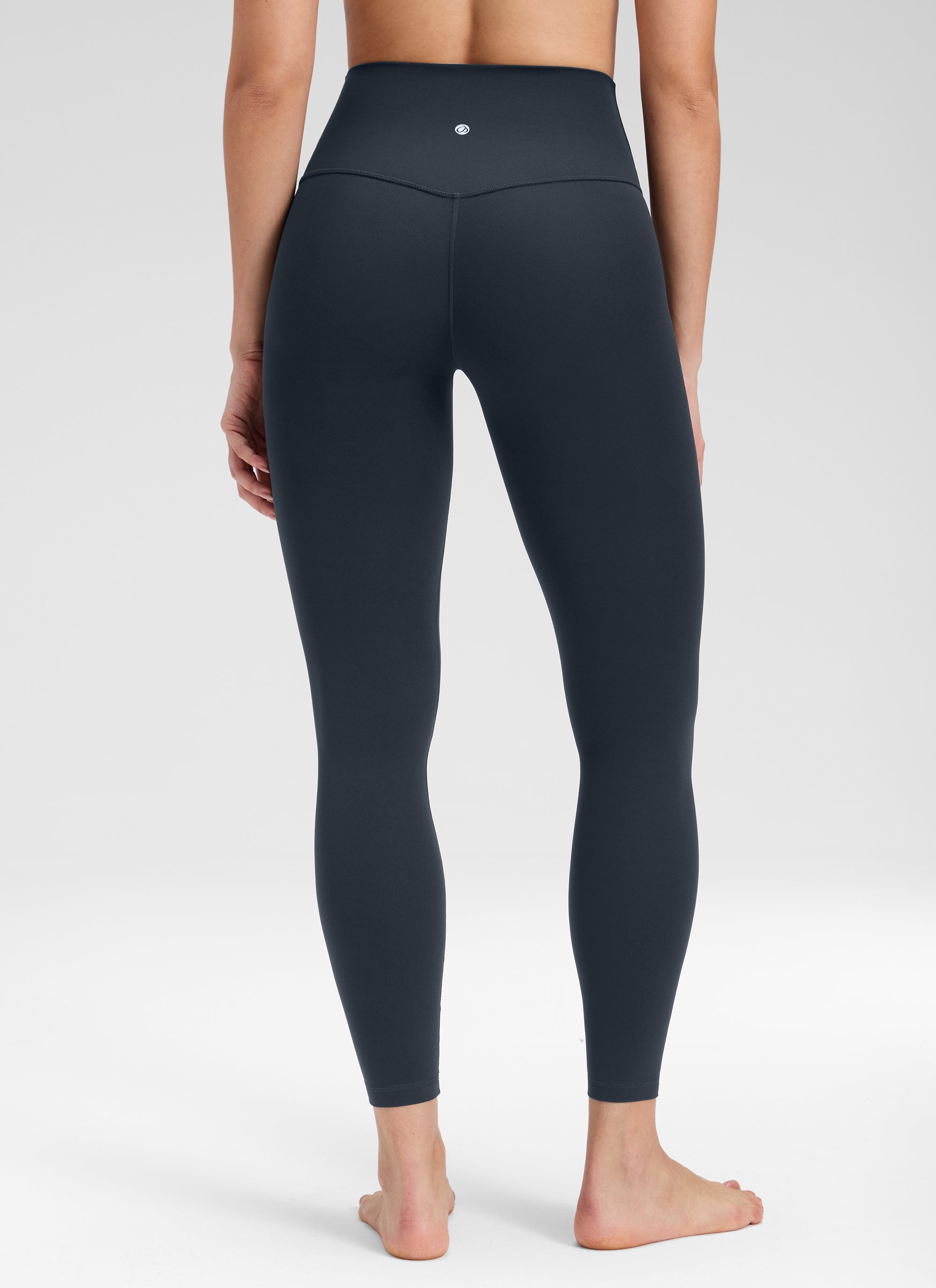 CRZ YOGA Legging Yoga Wanita " Butterluxe " dengan Pinggang Tinggi dan Tanpa Jahitan Depan, Panjang 25 inci, Warna True Navy