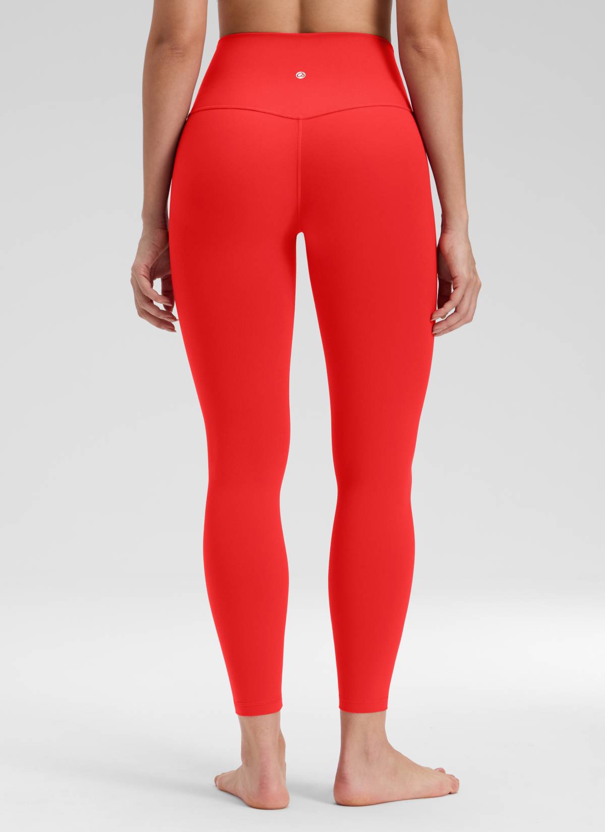 CRZ YOGA Legging Yoga Wanita Model " Butterluxe " dengan Pinggang Tinggi dan Tanpa Jahitan Depan, Panjang 25 inci, Warna Merah Tua