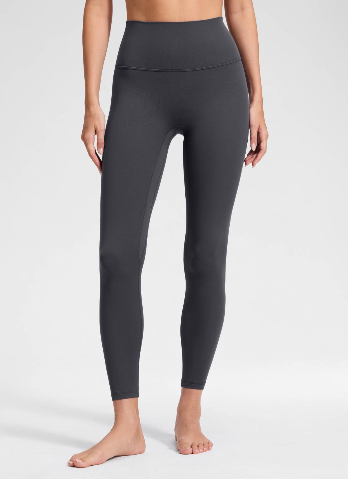 CRZ YOGA Legging Yoga Wanita dengan Pinggang Tinggi dan Tanpa Jahitan Depan " Butterluxe " 25'' Abu-abu Grafit