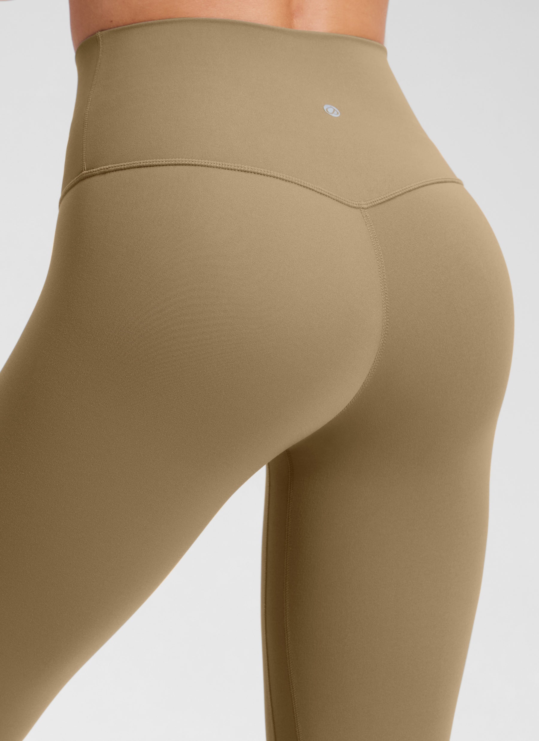 CRZ YOGA Legging Yoga Wanita Model " Butterluxe " dengan Pinggang Tinggi dan Tanpa Jahitan Depan, Panjang 25 inci, Warna Soul Brown