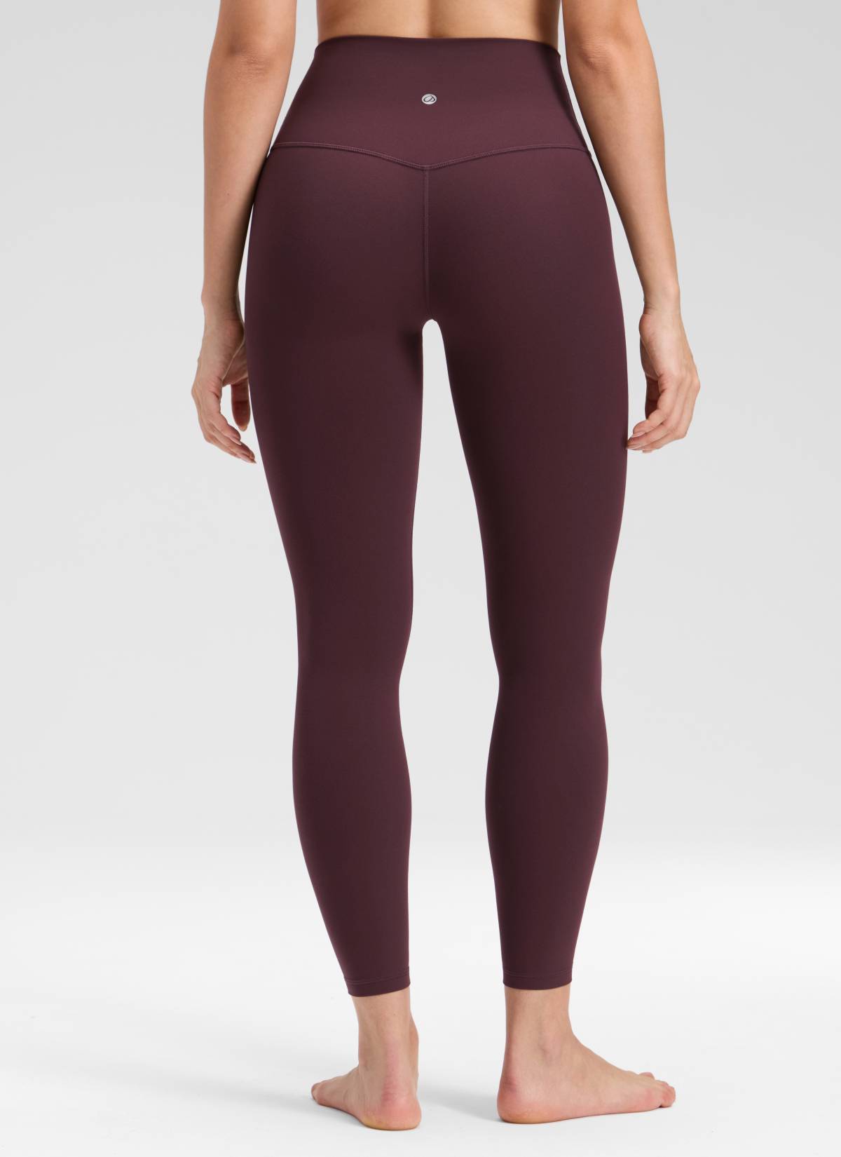 CRZ YOGA Legging Yoga Wanita " Butterluxe " dengan Pinggang Tinggi dan Tanpa Jahitan Depan, Panjang 25 inci, Warna Ripe Plum