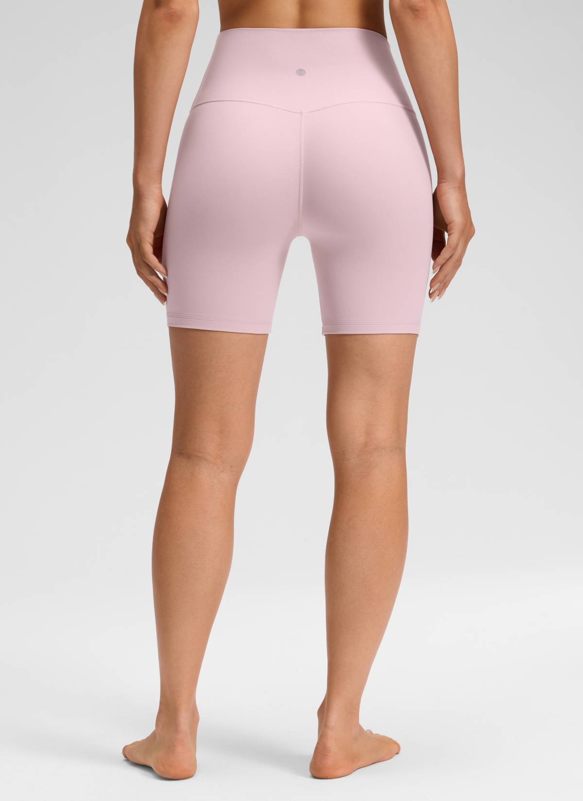 CRZ YOGA Celana Pendek Yoga Wanita " Butterluxe " dengan Pinggang Tinggi dan Tanpa Jahitan Depan, Ukuran 6
