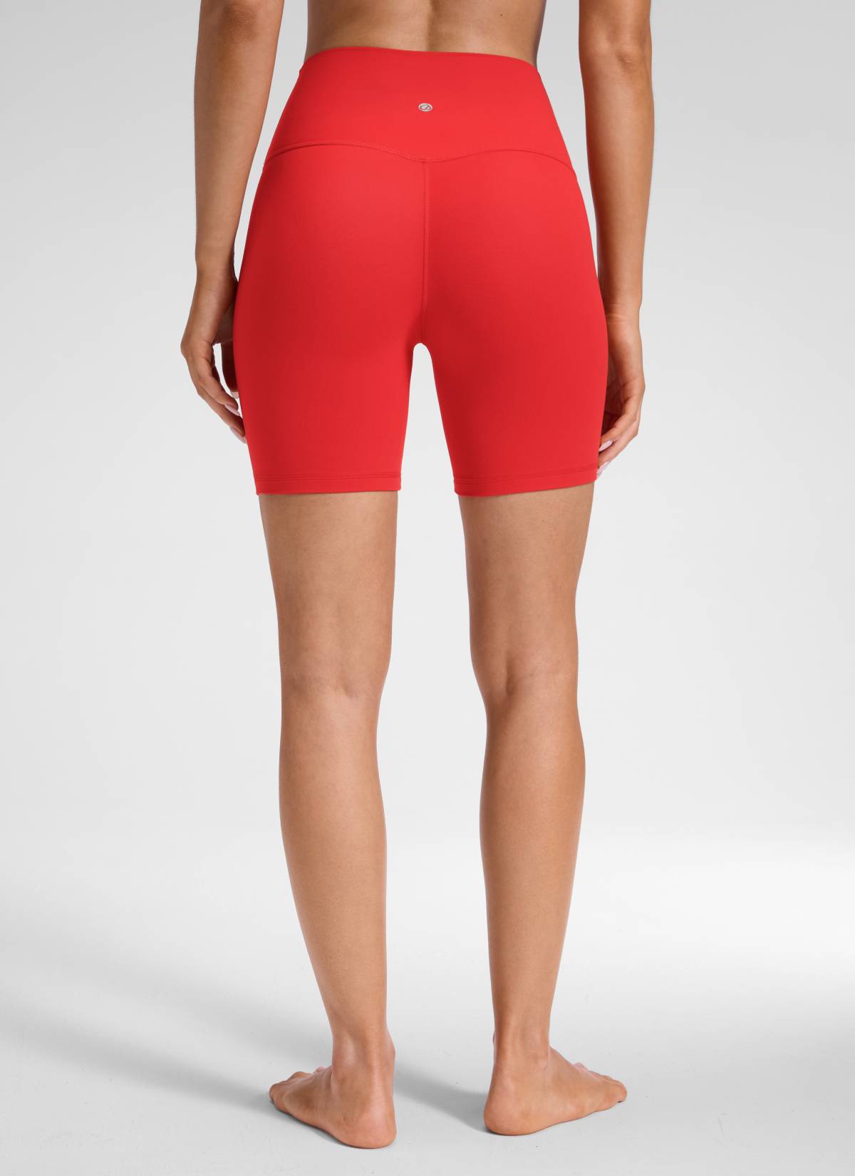 CRZ YOGA Celana Pendek Yoga Wanita " Butterluxe " dengan Pinggang Tinggi dan Tanpa Jahitan Depan, Ukuran 6