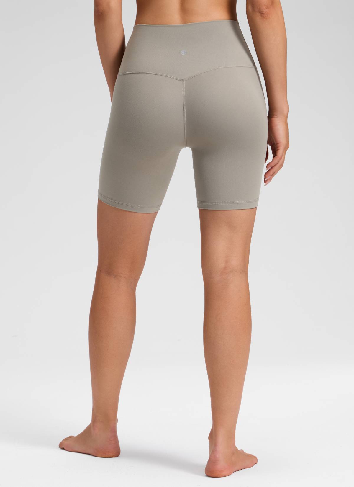 CRZ YOGA Celana Pendek Yoga Wanita " Butterluxe " dengan Pinggang Tinggi dan Tanpa Jahitan Depan, Ukuran 6