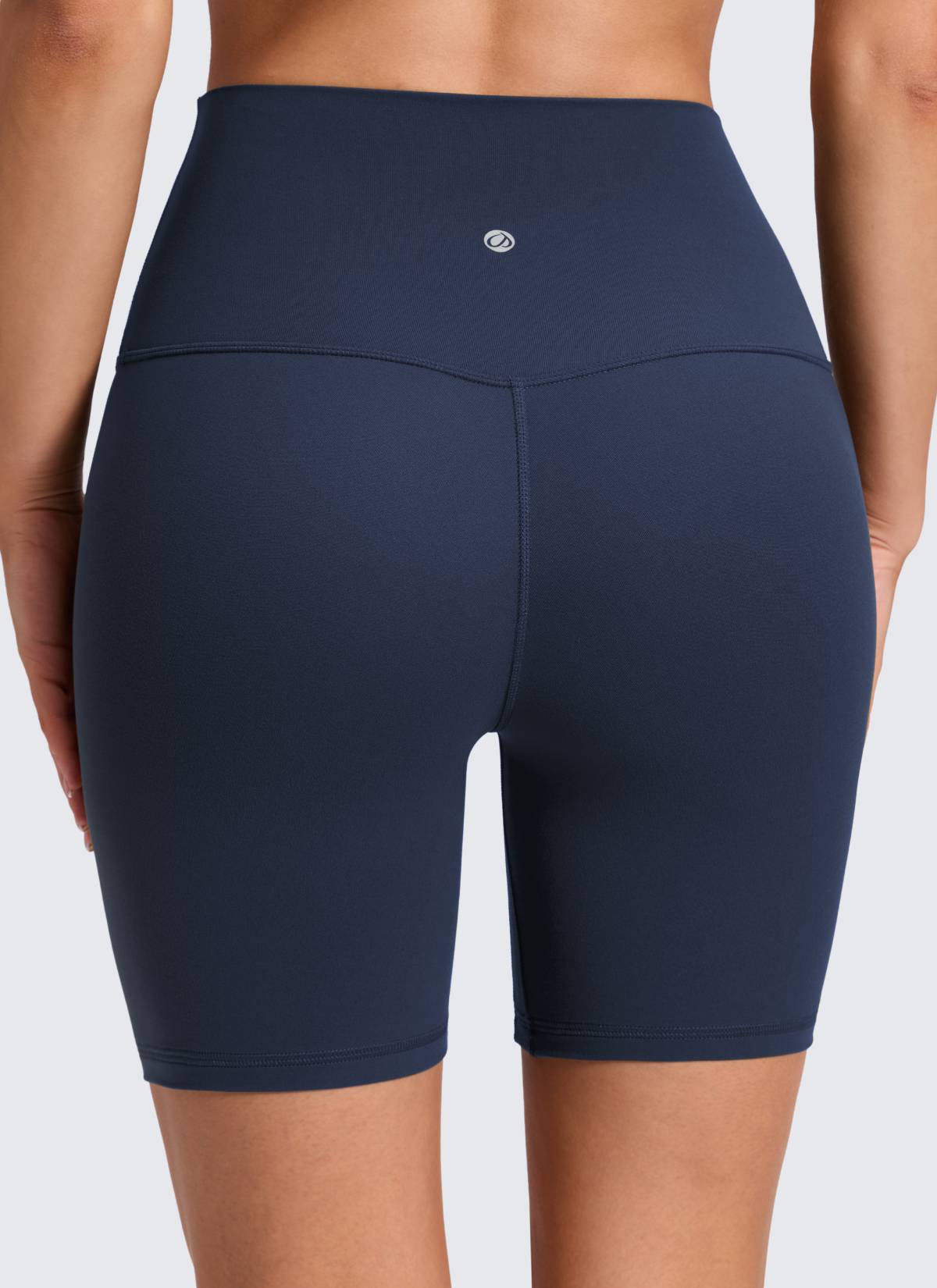 CRZ YOGA Celana Pendek Yoga Wanita " Butterluxe " dengan Pinggang Tinggi dan Tanpa Jahitan Depan, Ukuran 6