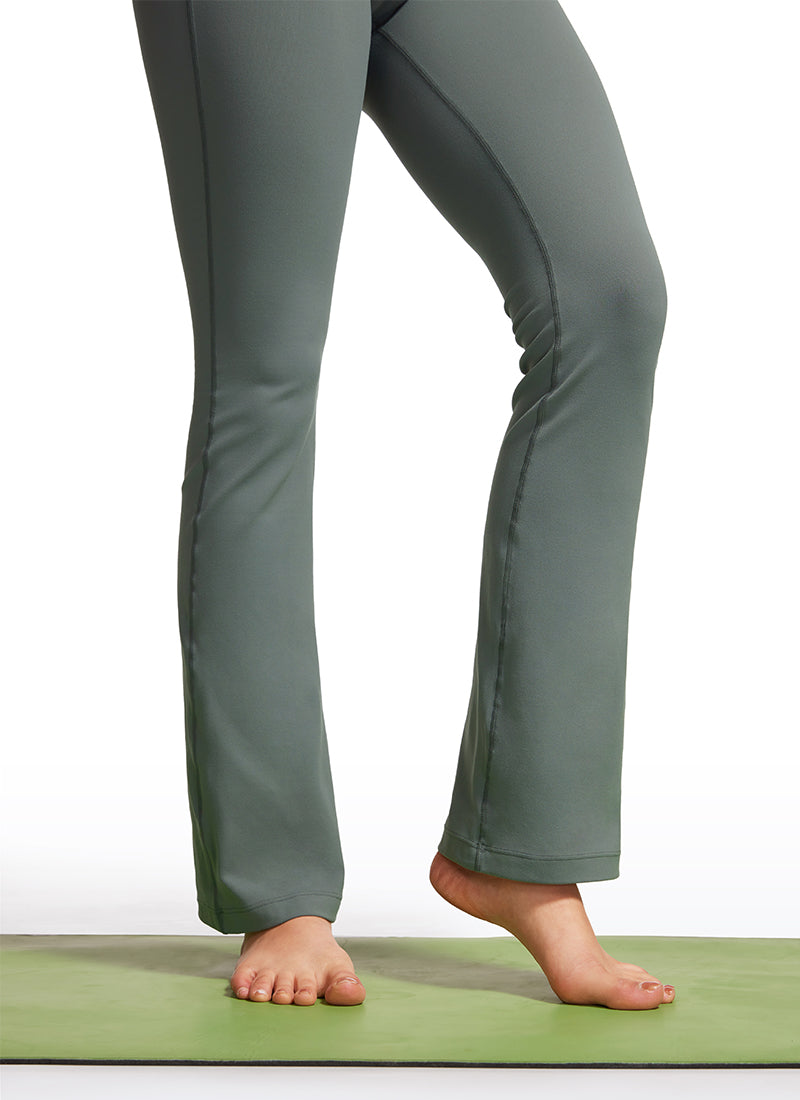 CRZ YOGA Jumpsuit Yoga Wanita Model Ketat dan Melebar dengan Bra Terintegrasi, Warna Abu-abu Sage