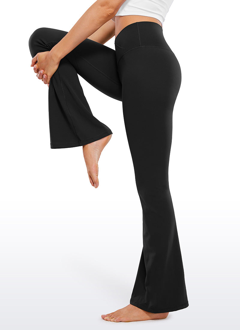 CRZ YOGA Legging Wanita dengan Motif " Butterluxe " V-Crossover, Pinggang Tinggi, dan Potongan Melebar Ukuran 29