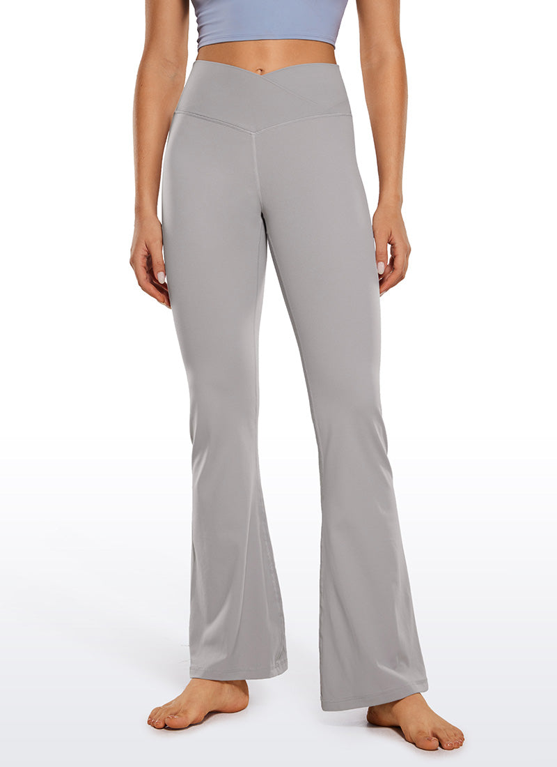 CRZ YOGA Women Butterluxe V Crossover High Waist Flare Leggings 31