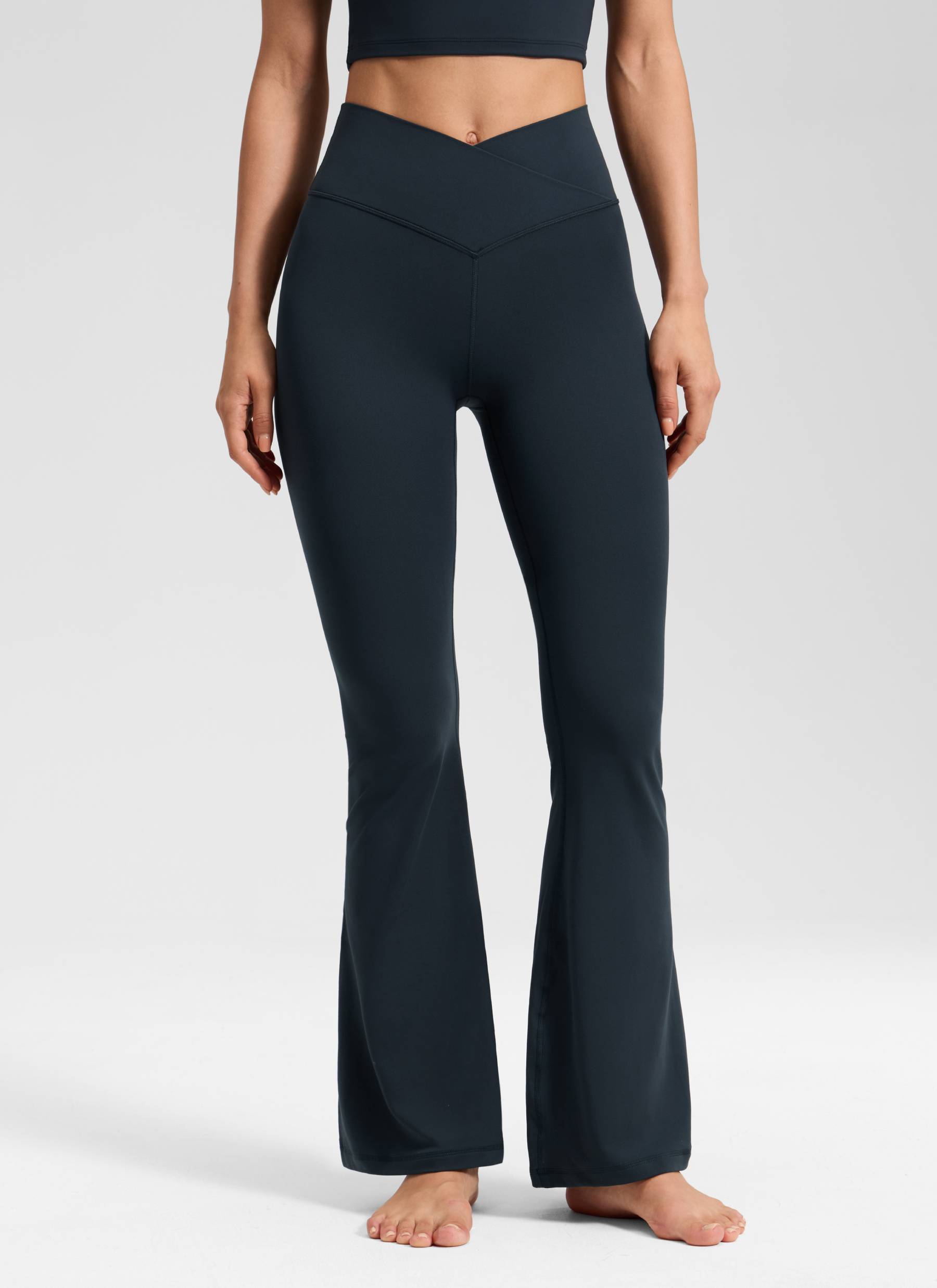 CRZ YOGA Legging Wanita dengan Motif " Butterluxe " V-Crossover, Pinggang Tinggi, dan Potongan Melebar 31