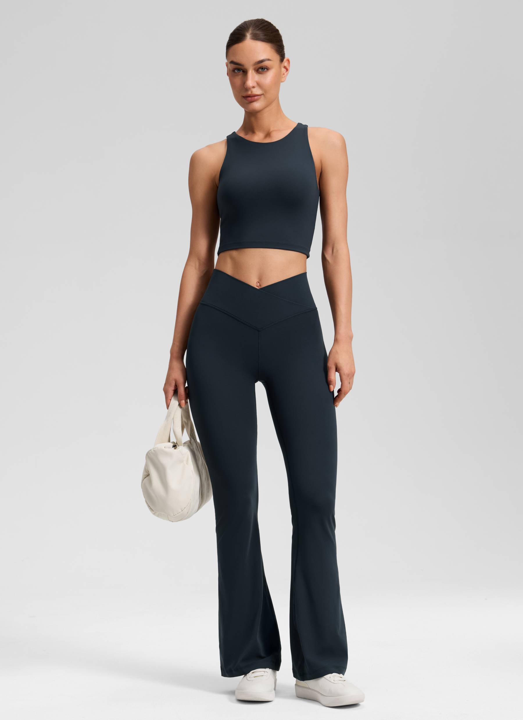 CRZ YOGA Legging Wanita dengan Motif " Butterluxe " V-Crossover, Pinggang Tinggi, dan Potongan Melebar 31