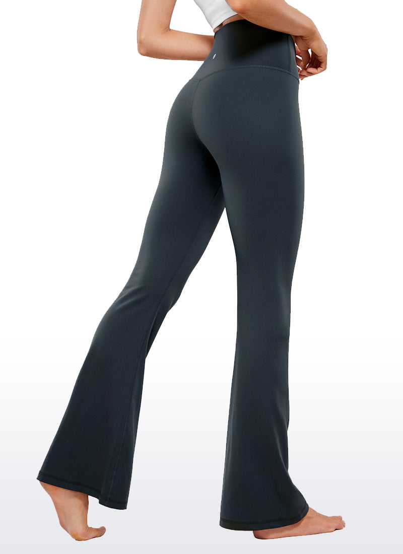 CRZ YOGA Legging Wanita dengan Motif " Butterluxe " V-Crossover, Pinggang Tinggi, dan Potongan Melebar Ukuran 29