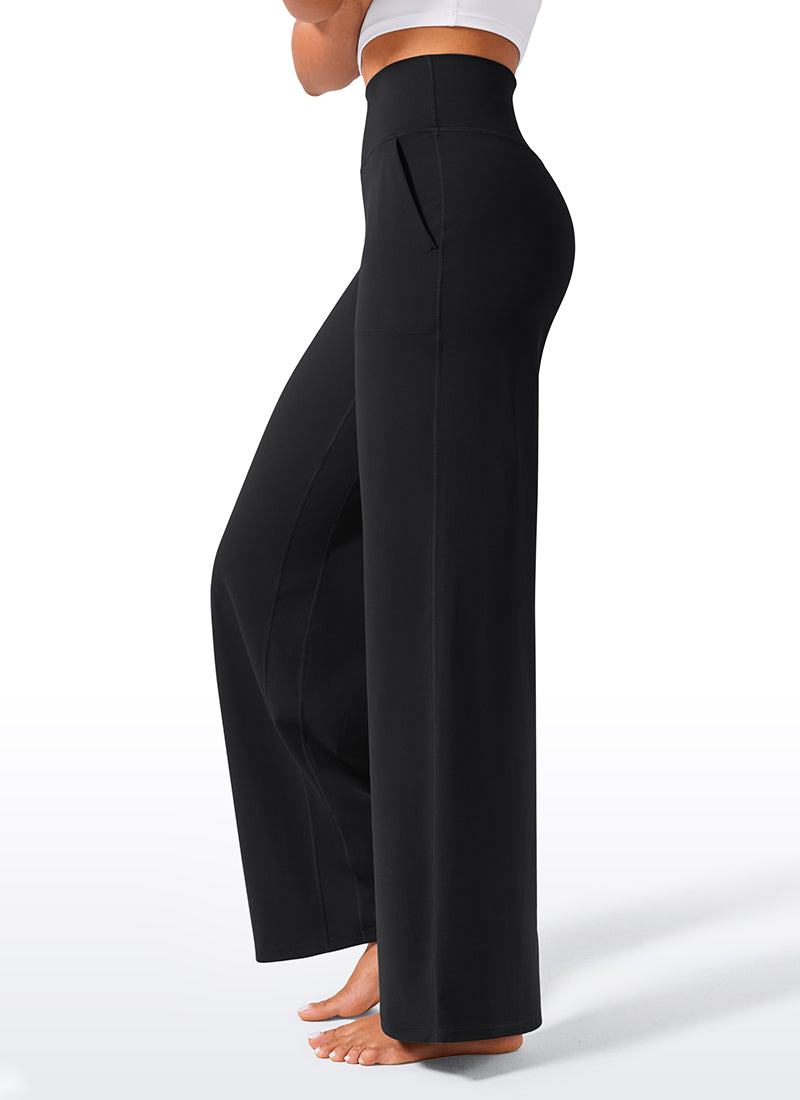 CRZ YOGA Celana Wanita Berpinggang Tinggi dan Berpotongan Lebar dengan Saku, Model " Butterlift ", Ukuran 33
