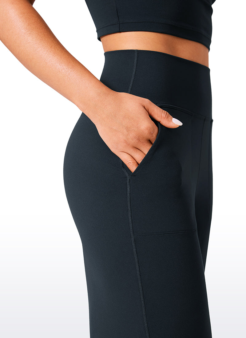 CRZ YOGA Celana Wanita Berpinggang Tinggi dan Berpotongan Lebar dengan Saku, Model " Butterlift ", Ukuran 33