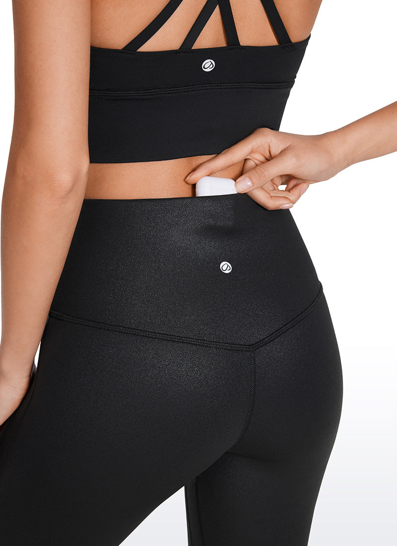 CRZ YOGA Women  Butterluxe High Waist Pockets Mini Flared Leggings 32