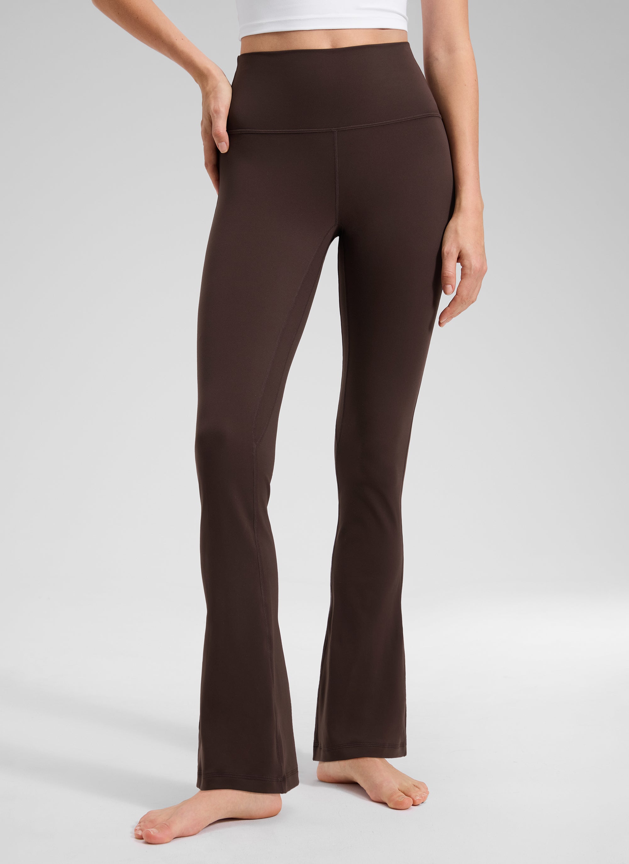 CRZ YOGA Wanita Butterluxe  Legging Mini Berpinggang Tinggi dengan Saku dan Potongan Kaki Melebar 30