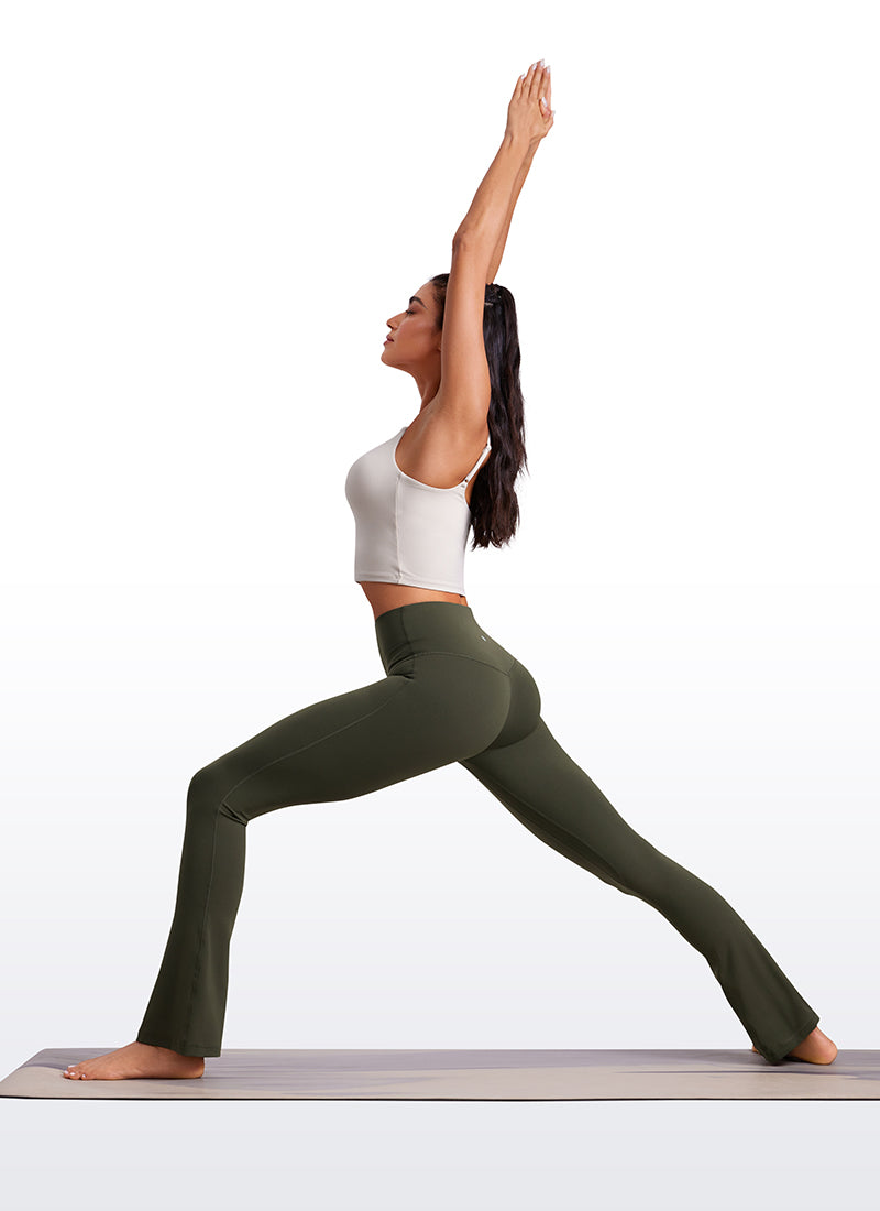CRZ YOGA Wanita Butterluxe  Legging Mini Berpinggang Tinggi dengan Saku dan Potongan Kaki Melebar 30