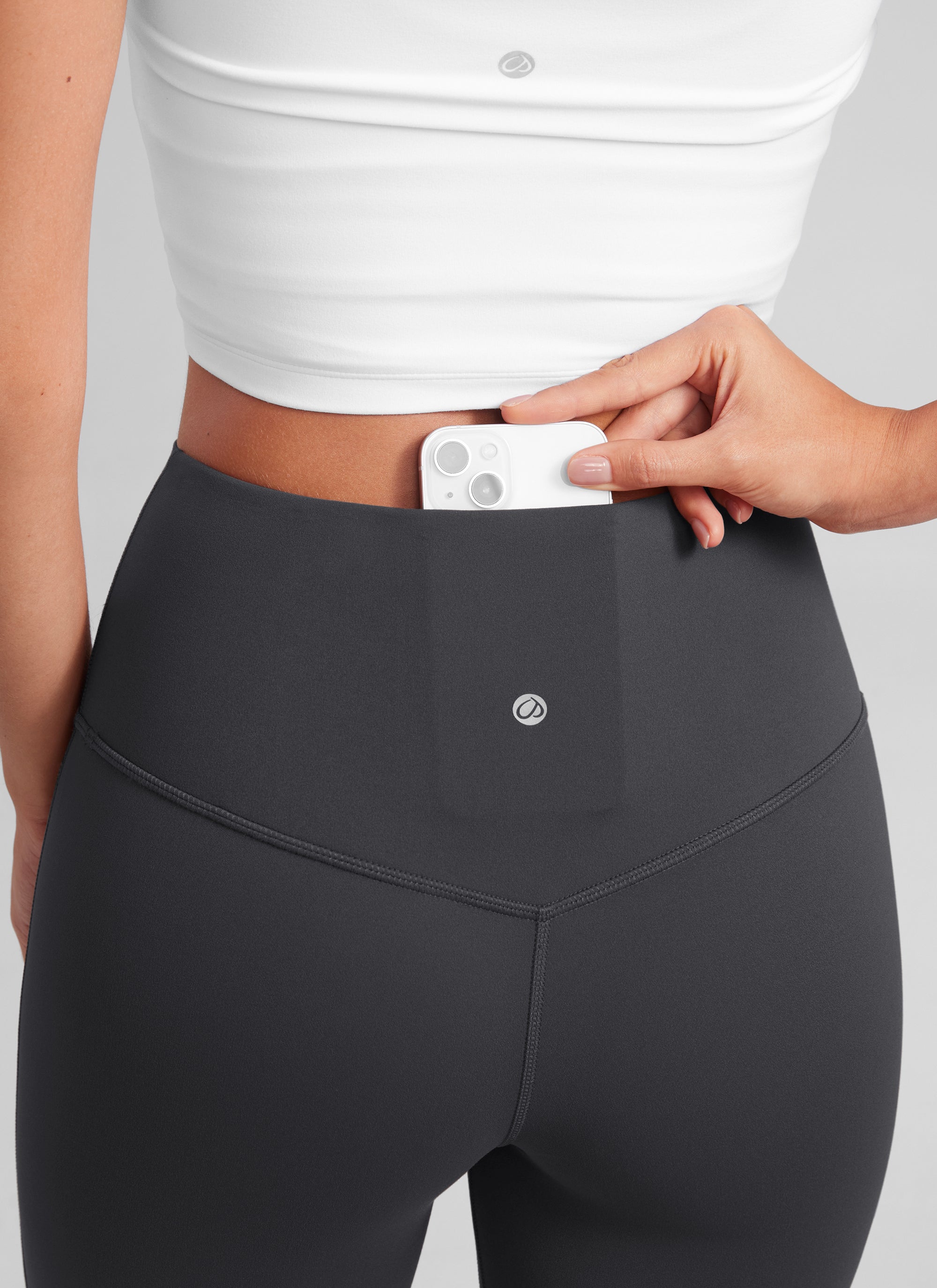 CRZ YOGA Wanita Butterluxe  Legging Mini Berpinggang Tinggi dengan Saku dan Potongan Kaki Melebar 30