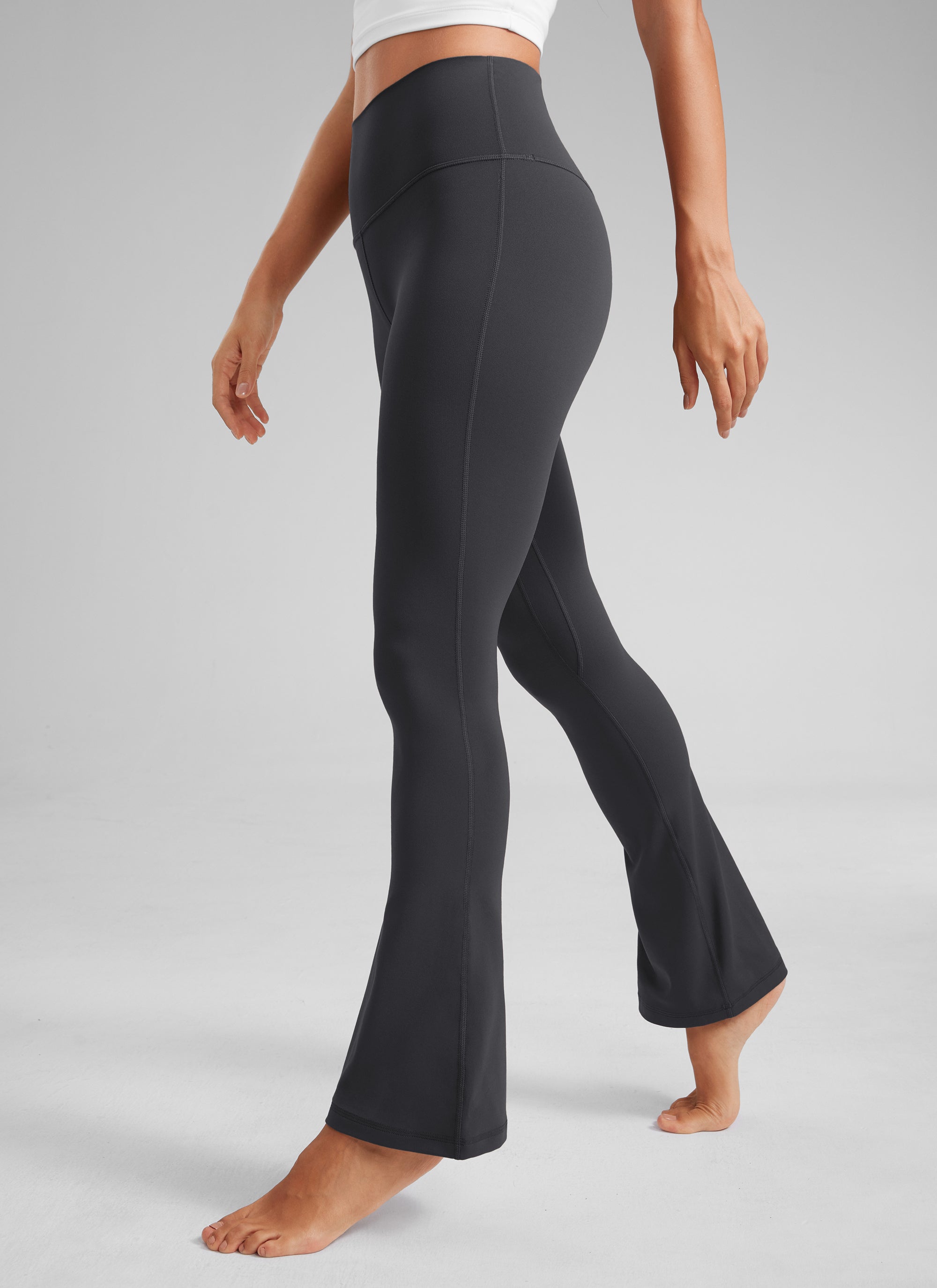 CRZ YOGA Wanita Butterluxe  Legging Mini Berpinggang Tinggi dengan Saku dan Potongan Kaki Melebar 30
