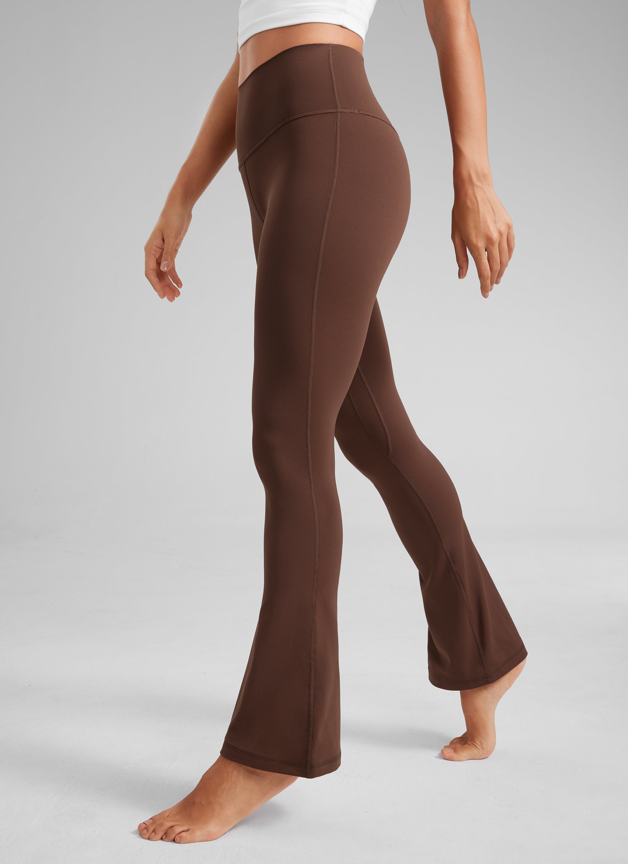 CRZ YOGA Wanita Butterluxe  Legging Mini Berpinggang Tinggi dengan Saku dan Potongan Kaki Melebar 30