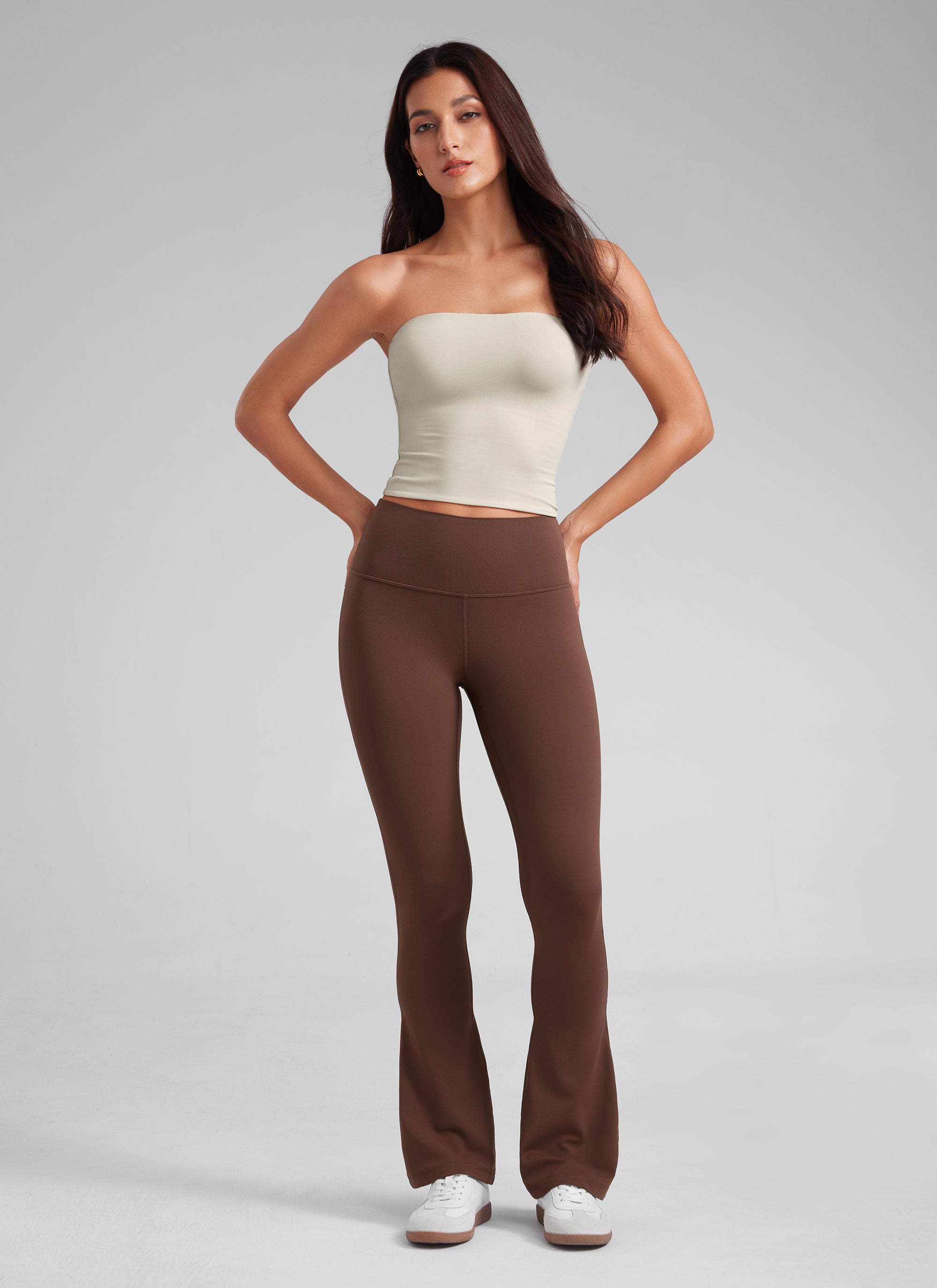 CRZ YOGA Wanita Butterluxe  Legging Mini Berpinggang Tinggi dengan Saku dan Potongan Kaki Melebar 30
