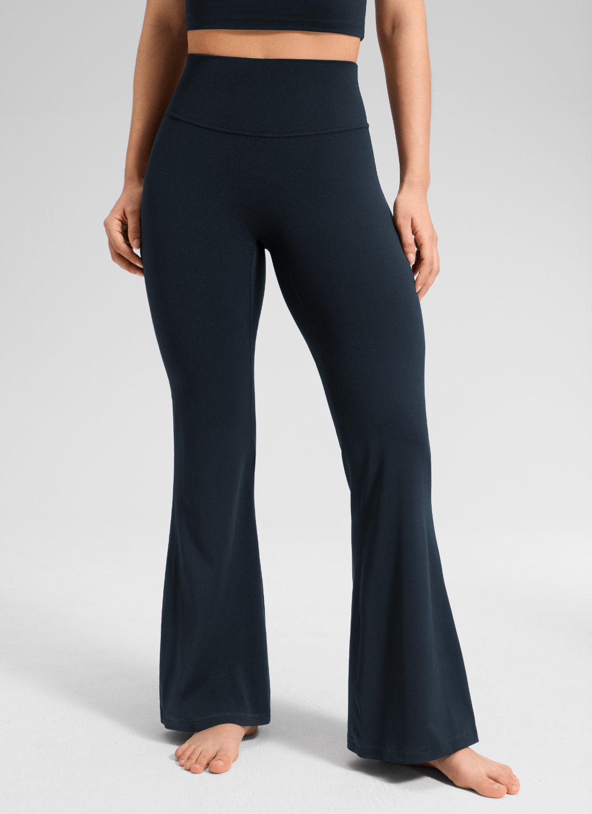 CRZ YOGA Legging Wanita Softretch Pinggang Tinggi Tanpa Jahitan Depan dengan Potongan Melebar Ukuran 29